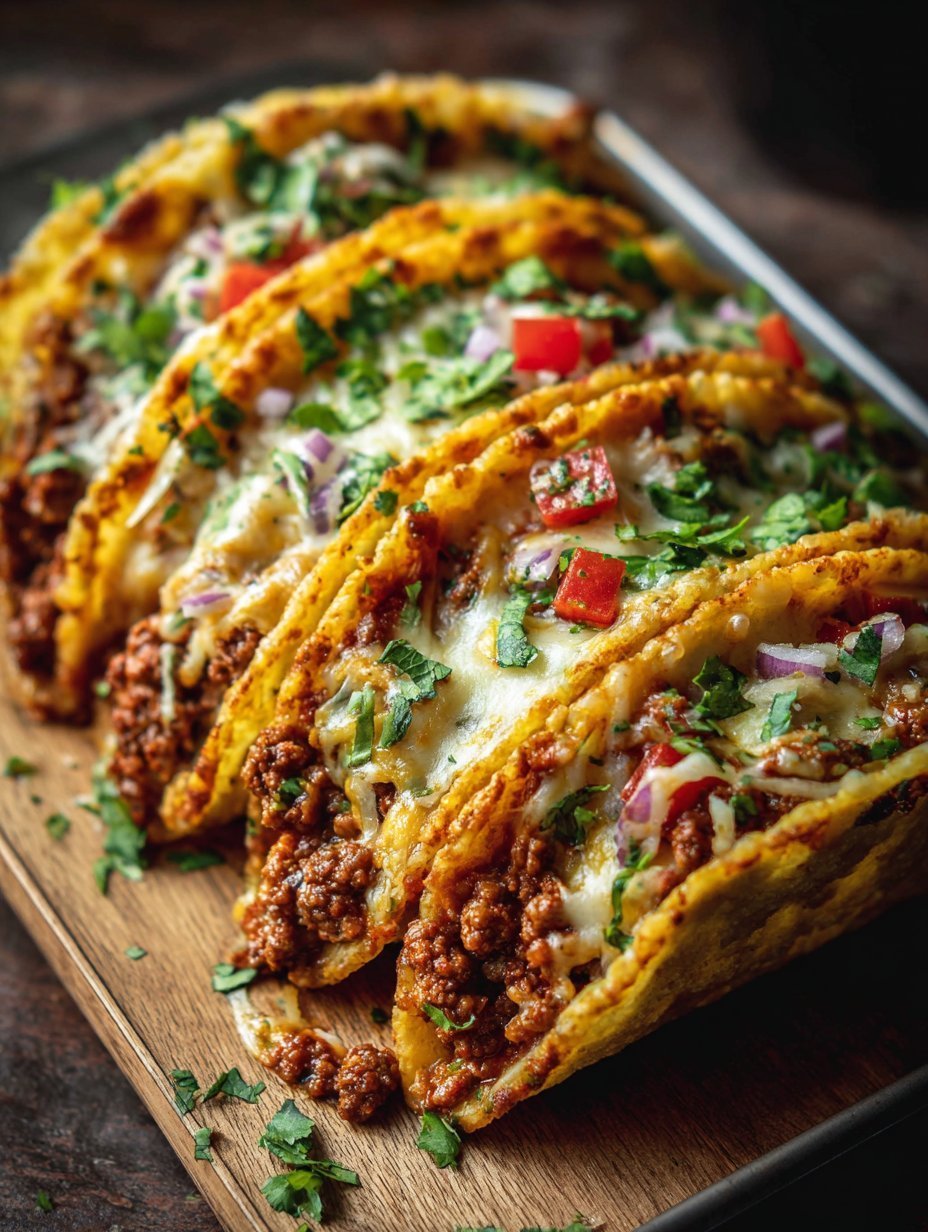 Oven-Baked Cheesy Tacos (Crispy & Loaded) You’ll Love!