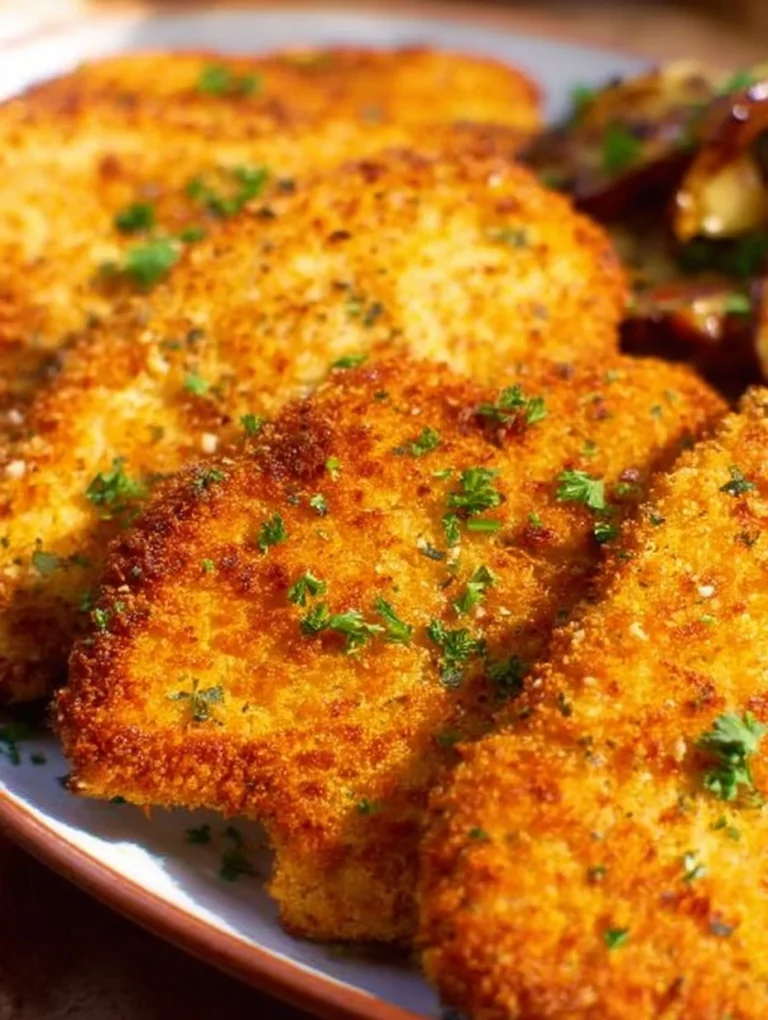 Crispy air fryer chicken cutlets served with dipping sauce