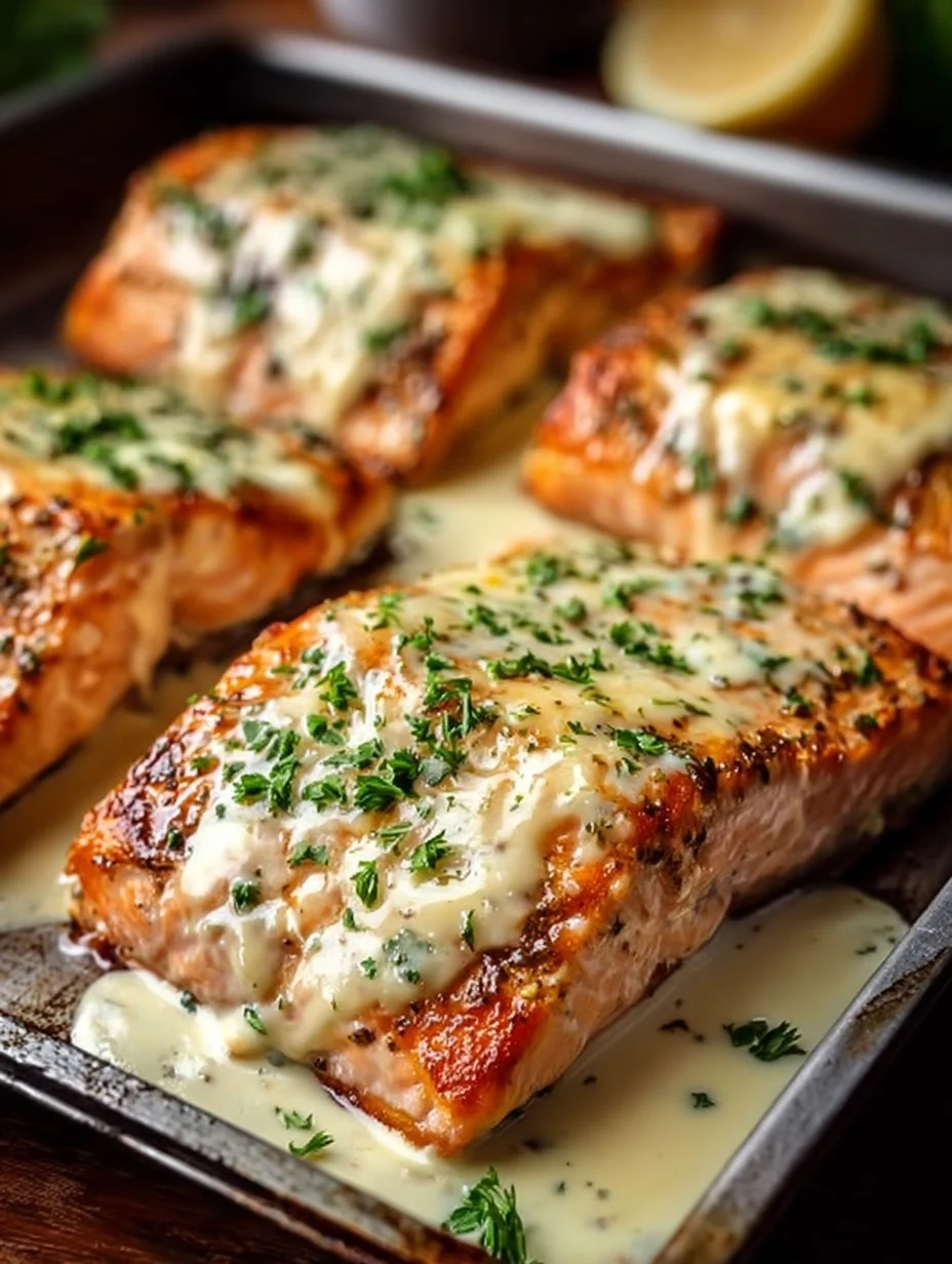 Baked Boursin Salmon