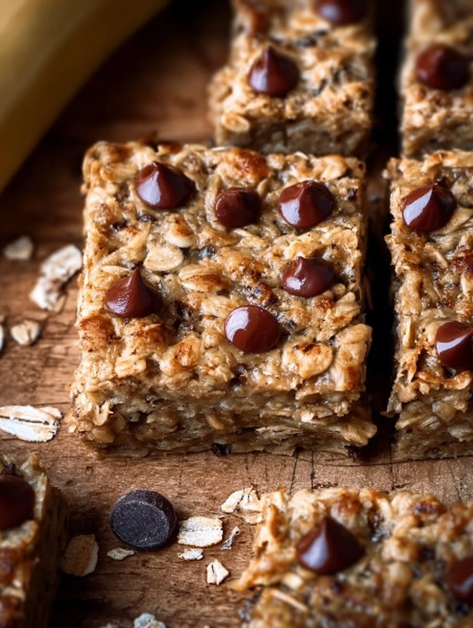 Banana Oatmeal Meal Prep Breakfast Bars