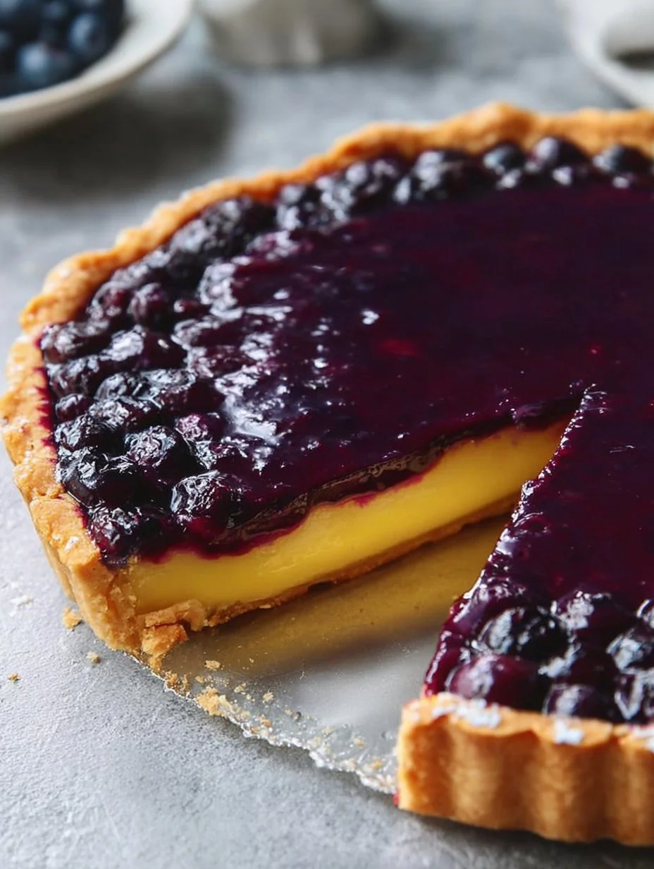 Blueberry-Lemon Curd Tart
