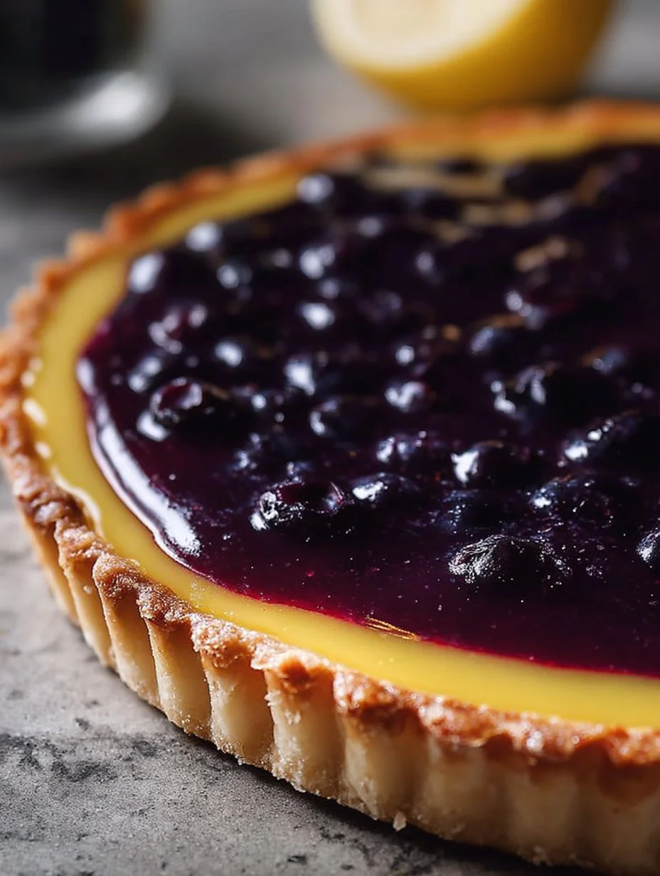 Blueberry-Lemon Curd Tart