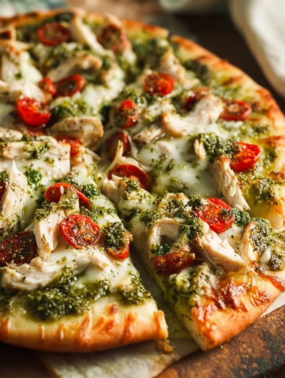 Chicken Pesto Pizza