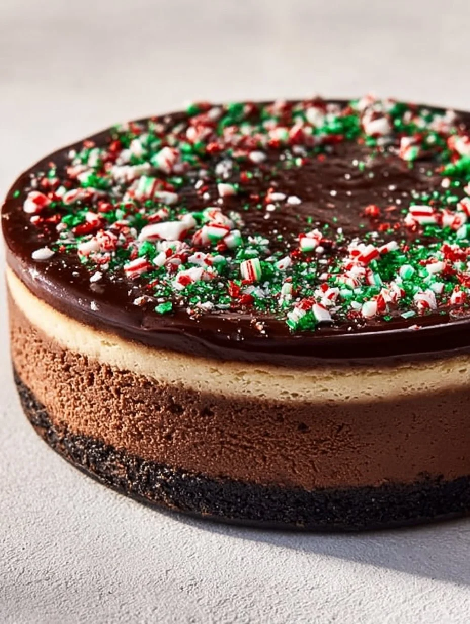 Chocolate Peppermint Cheesecake