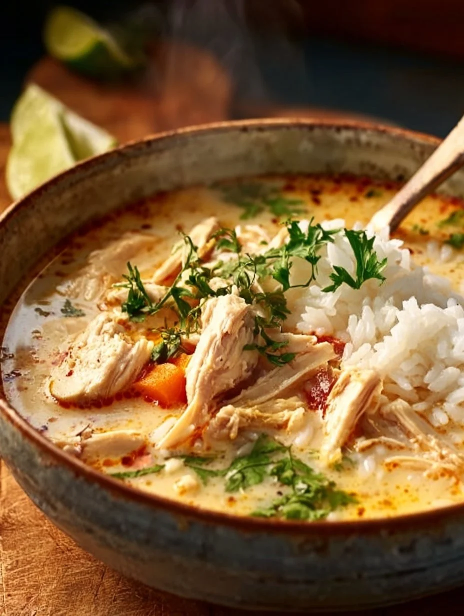 Coconut Chicken Brothy Rice: A Cozy One-Pot Delight!
