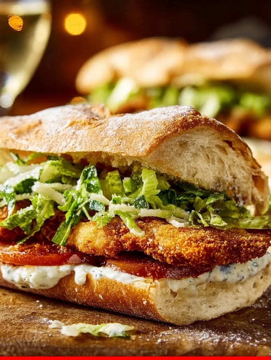 Crispy Chicken Caesar Sandwich