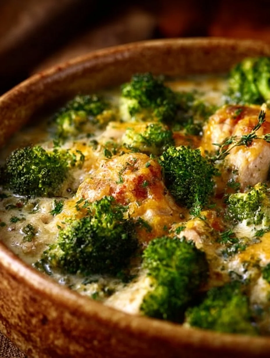 Crockpot Creamy Broccoli Cheddar Chicken