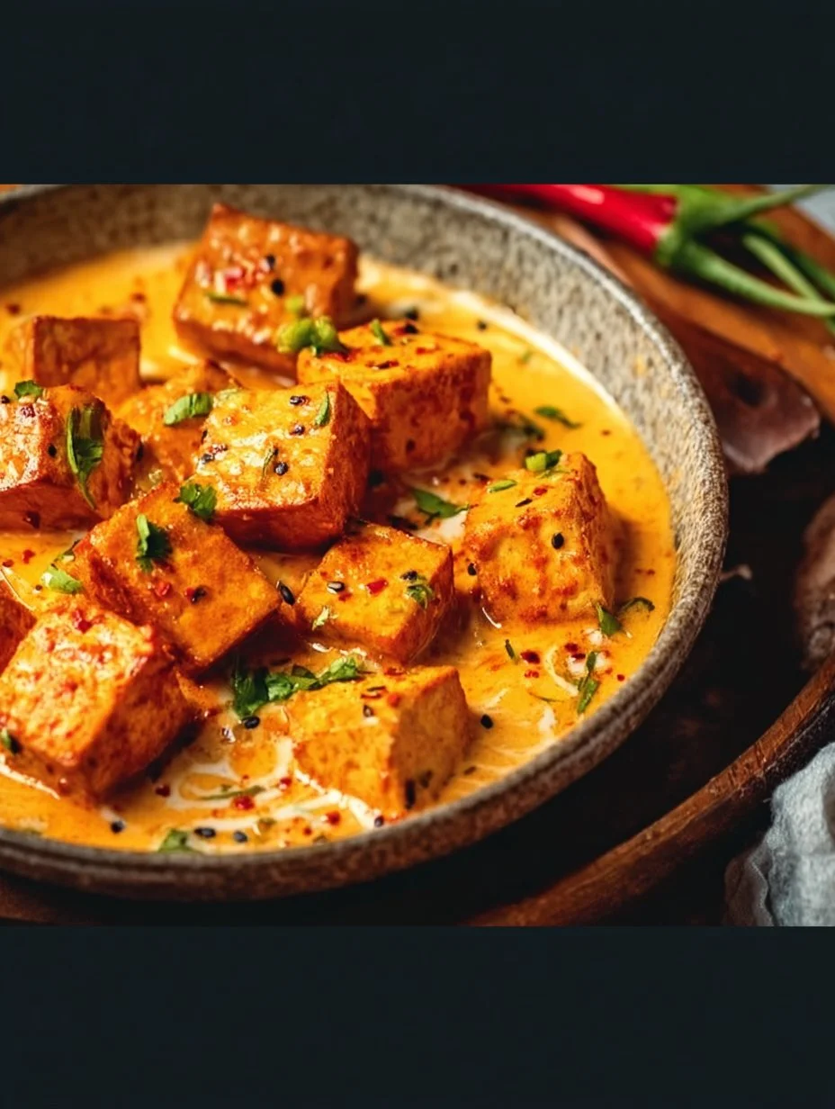 Delicious Spicy Tofu with Creamy Coconut Sauce Recipe