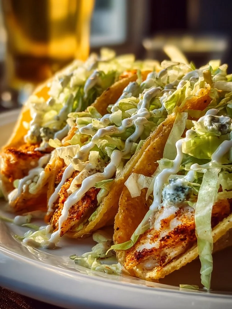 Dill Pickle Ranch Smash Chicken Tacos with Crispy Cheese Delight
