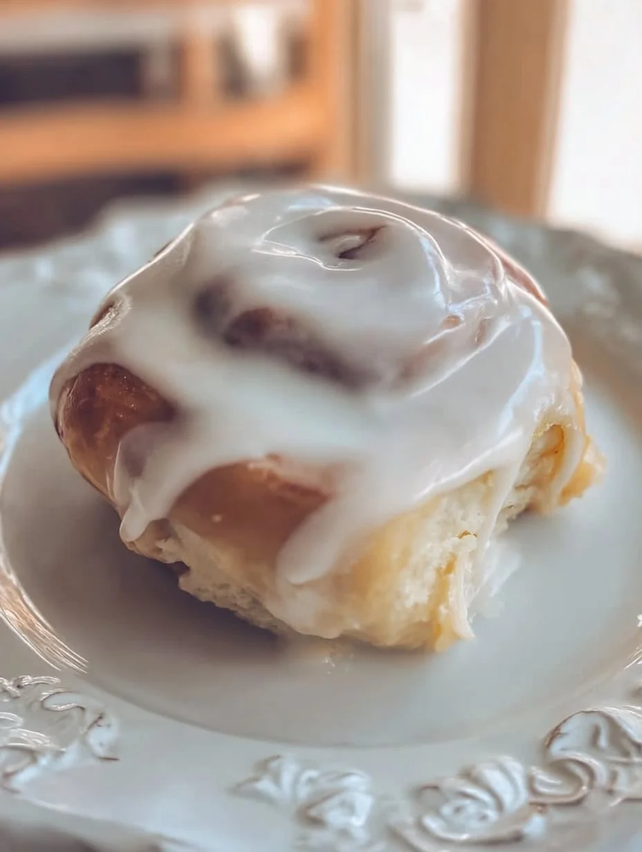 Delicious gluten-free cinnamon rolls topped with icing on a wooden table
