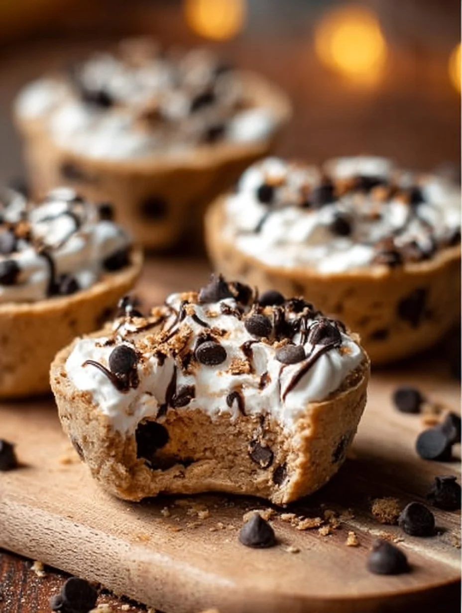 Easy Protein Cookie Dough Cups with Greek Yogurt