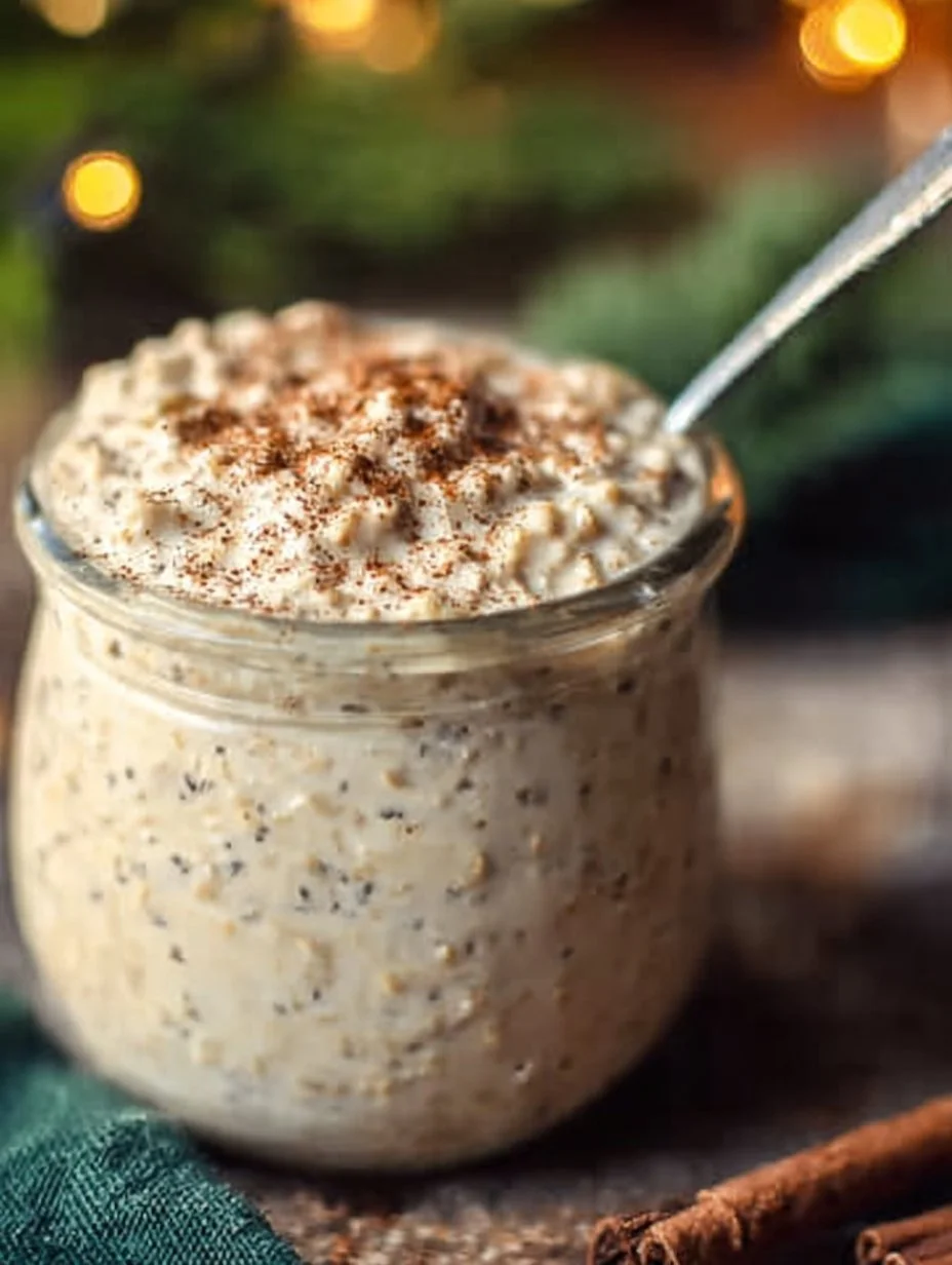 Eggnog Overnight Oats Recipe