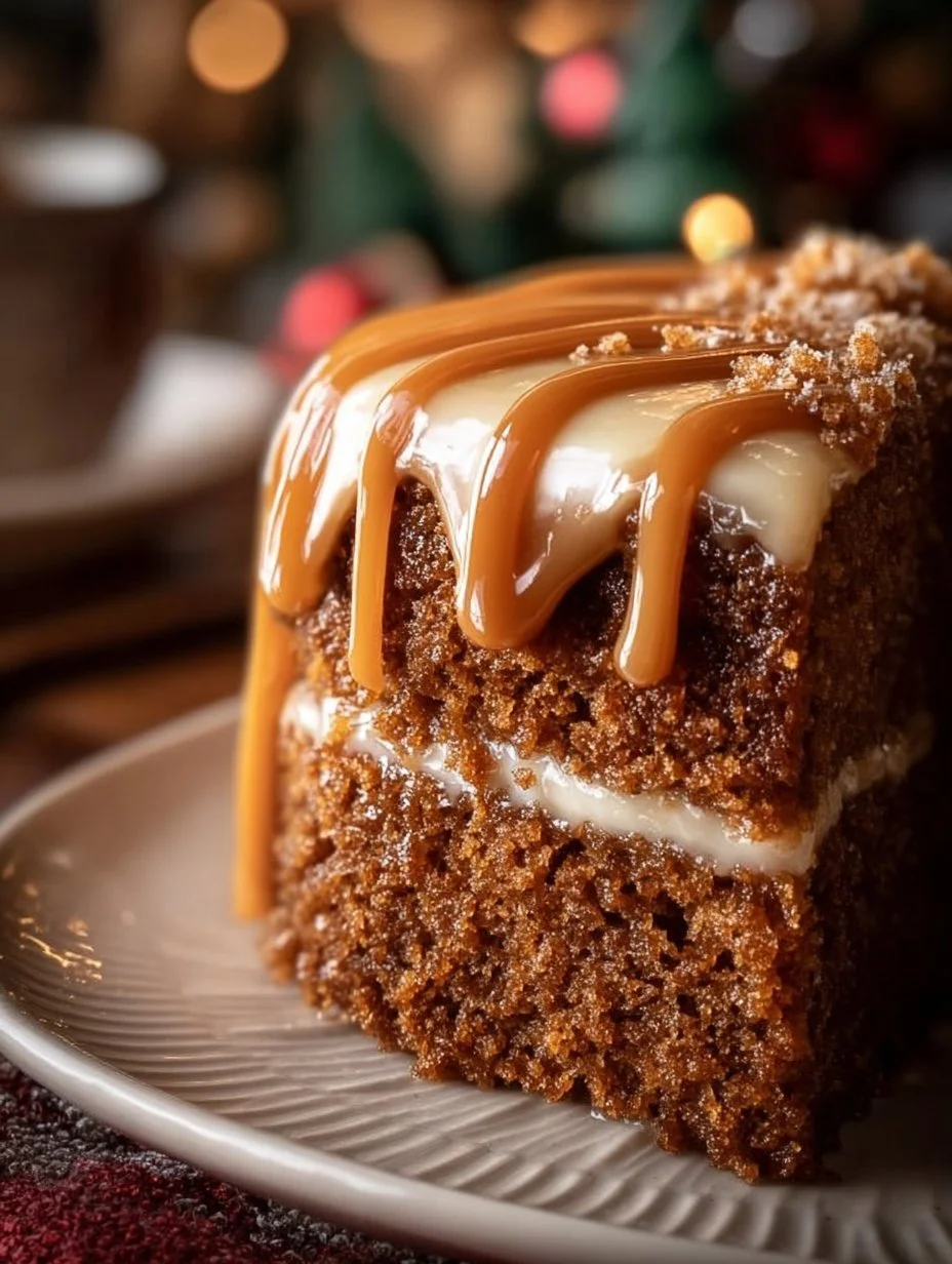 Gingerbread Cake with Cinnamon Molasses Frosting