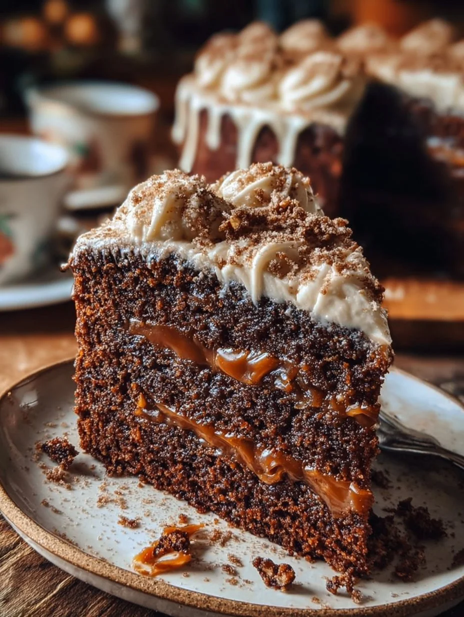 Gingerbread Cake with Cinnamon Molasses Frosting