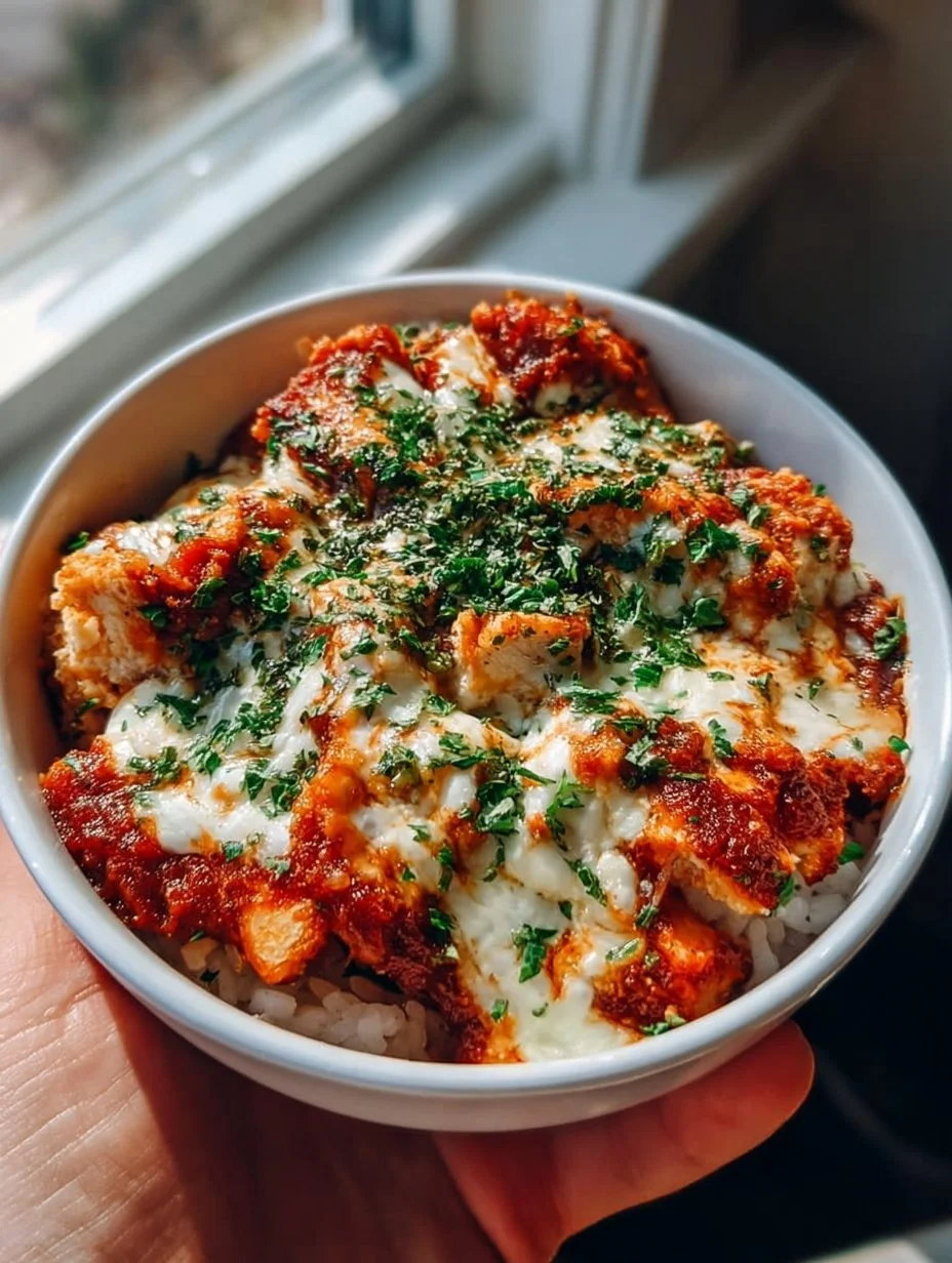 High Protein Chicken Parm Cottage Cheese Bowl to Love