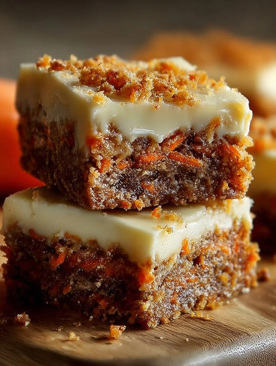 Irresistibly Indulgent Carrot Cake Cream Cheese Bars