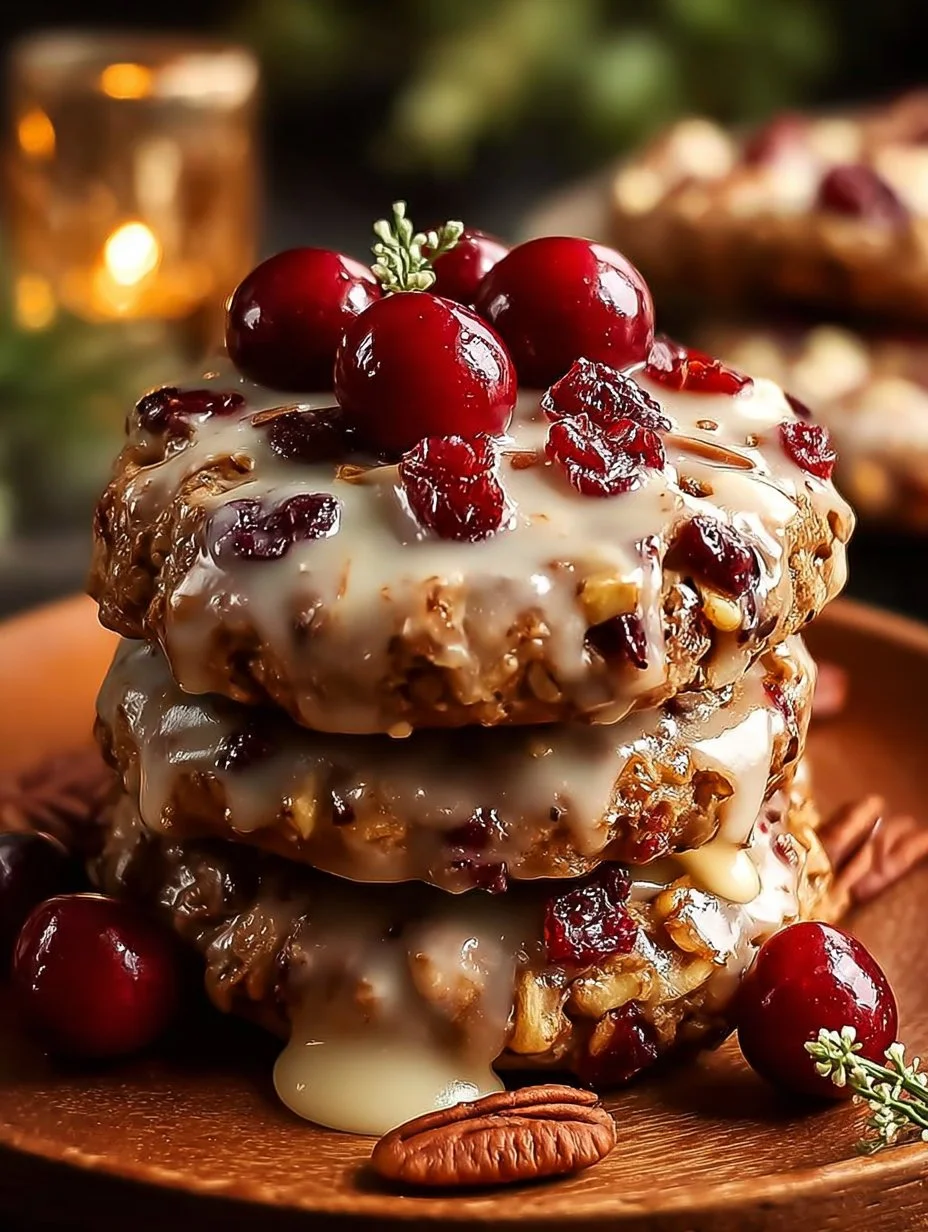 No-Bake Cranberry Pecan Praline Cookies in Just 20 Minutes