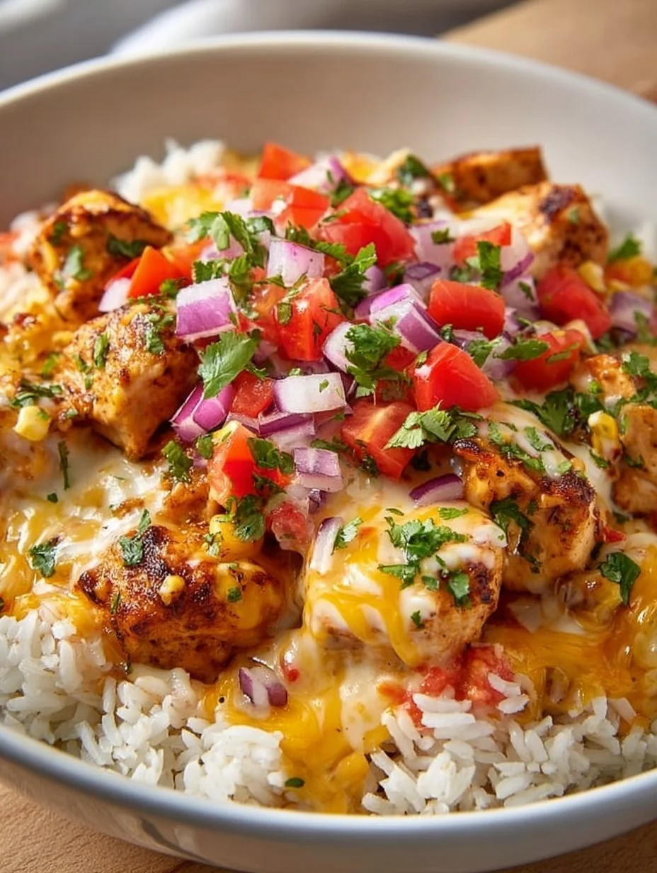 One-Pot Cheesy Southwest Chicken & Rice: Creamy Bliss!