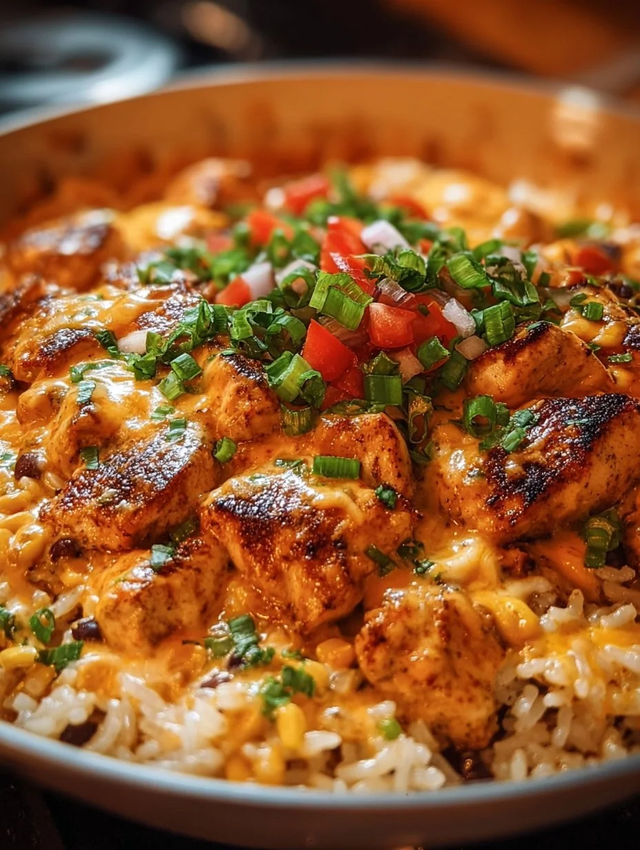 One-Pot Cheesy Southwest Chicken & Rice: Creamy Bliss!