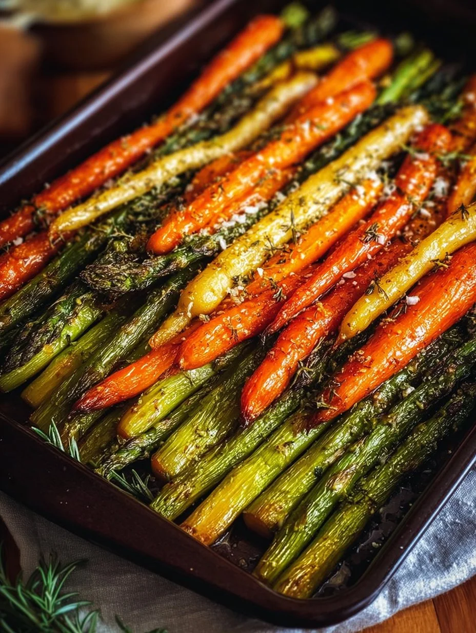 Oven-Roasted Asparagus and Carrot Medley