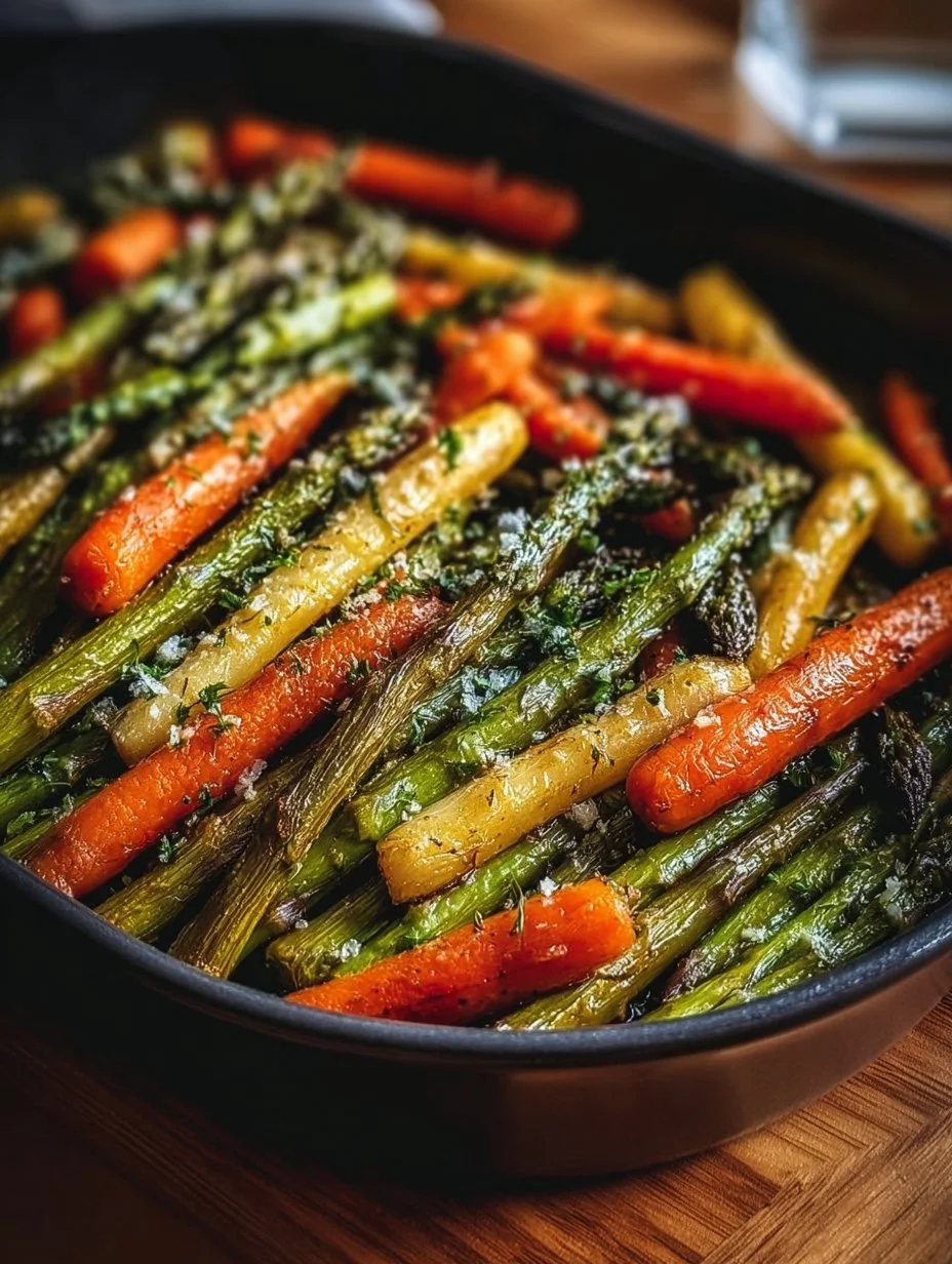Oven-Roasted Asparagus and Carrot Medley