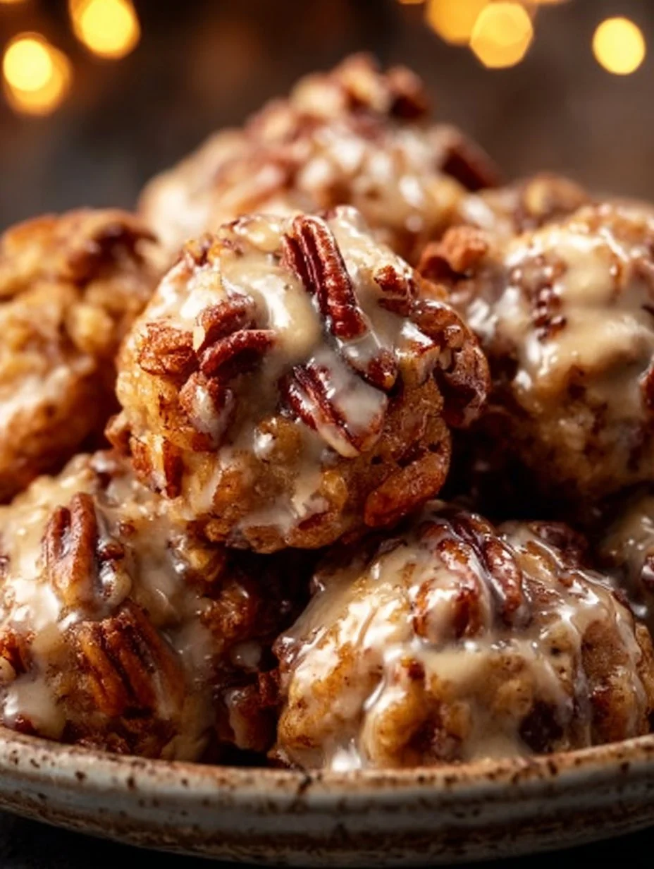 Pecan Crunch Glazed Bites
