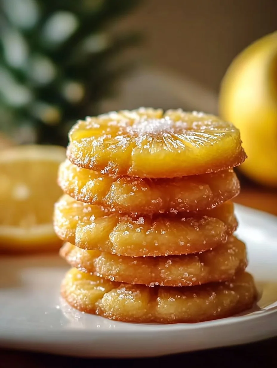 Pineapple Upside Down Sugar Cookies