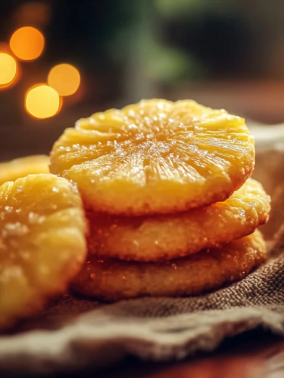 Pineapple Upside Down Sugar Cookies