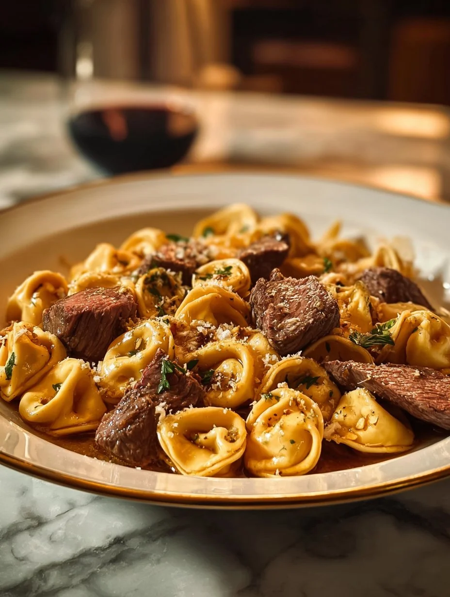 The Best One-Pan Steak Bite Tortellini Recipe