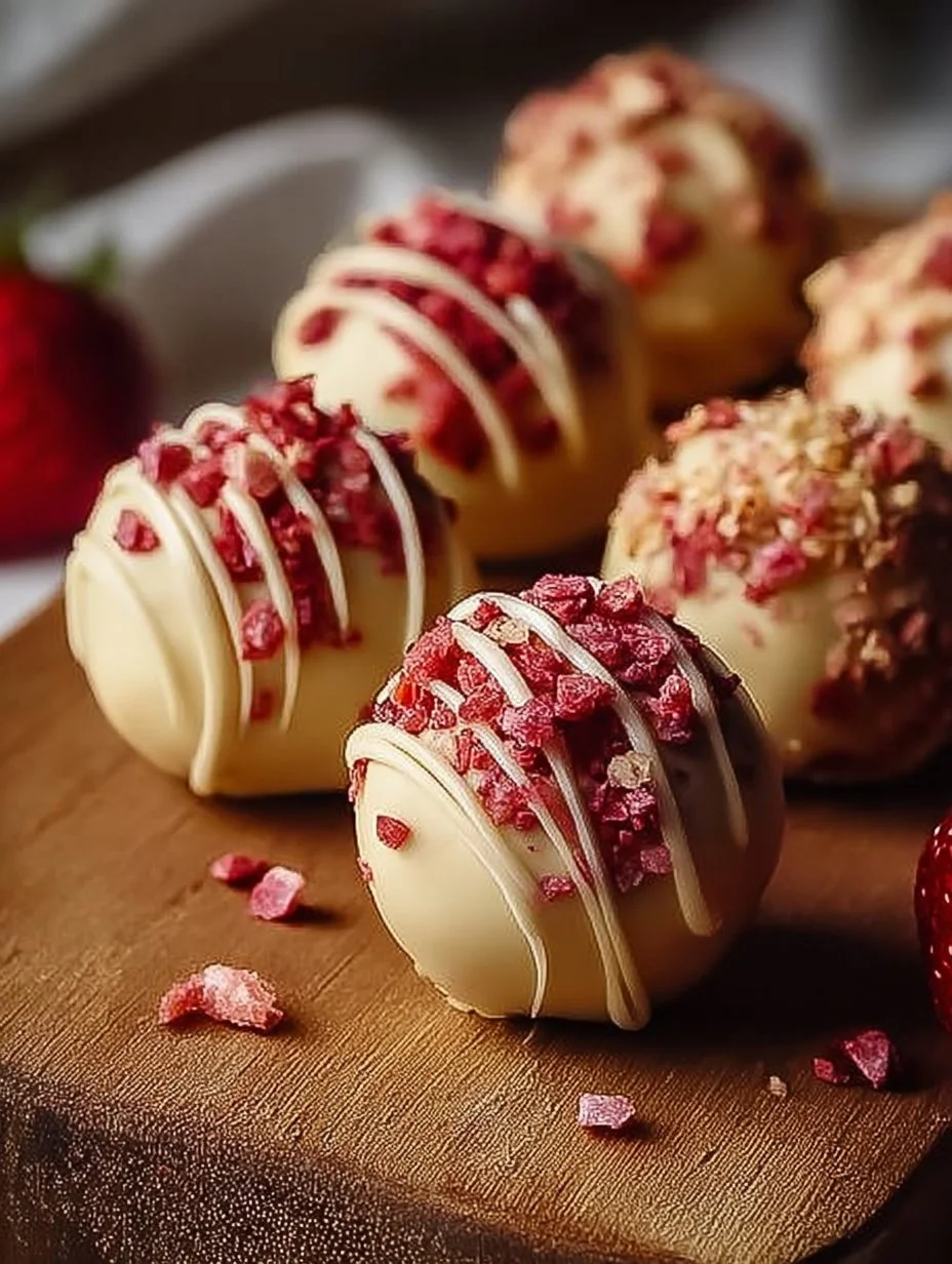 Strawberry Cheesecake Truffle Balls