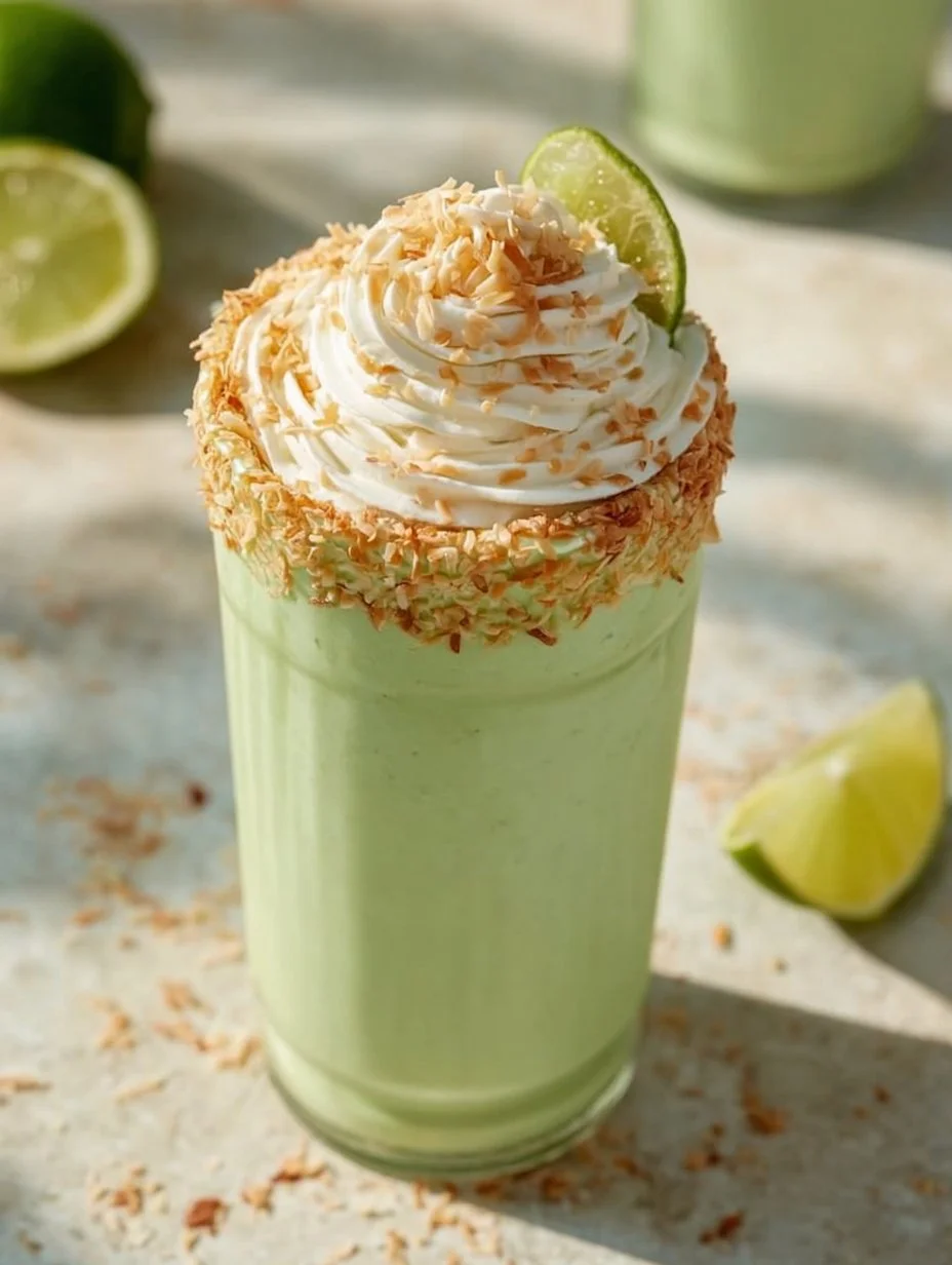 Creamy Coconut Key Lime Pie Smoothie