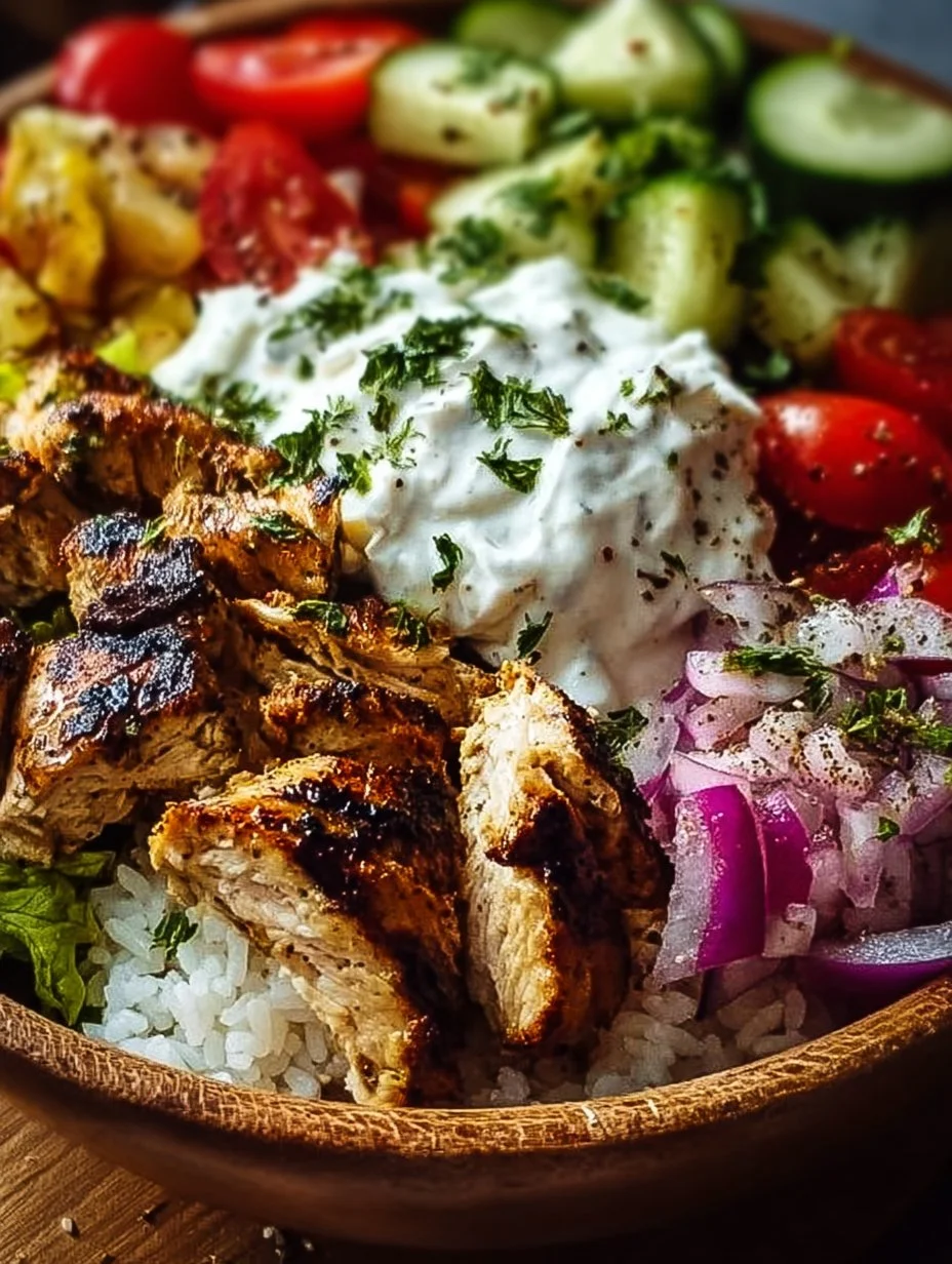Greek Chicken Gyro Bowl