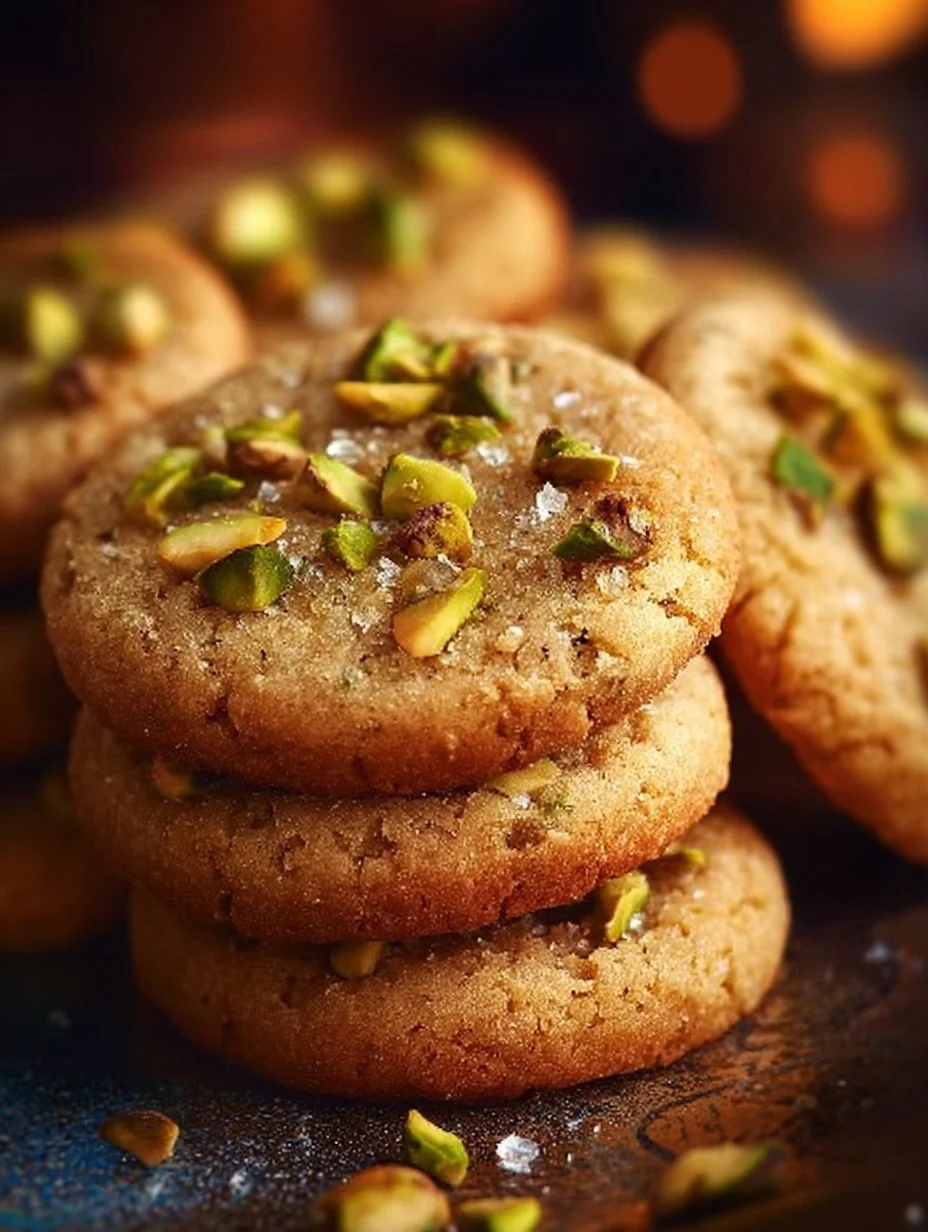 Salted Honey Pistachio Cookies