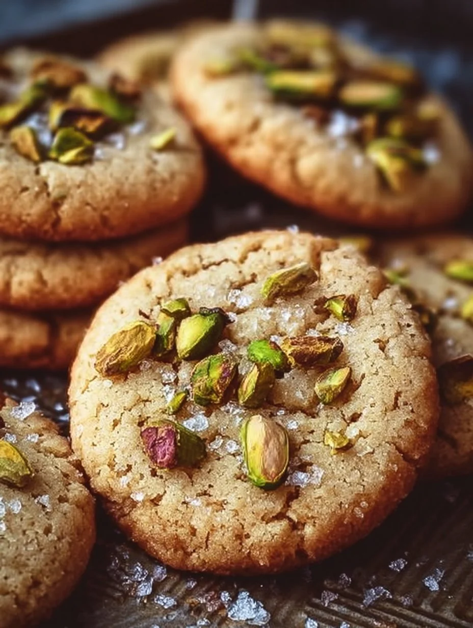 Salted Honey Pistachio Cookies