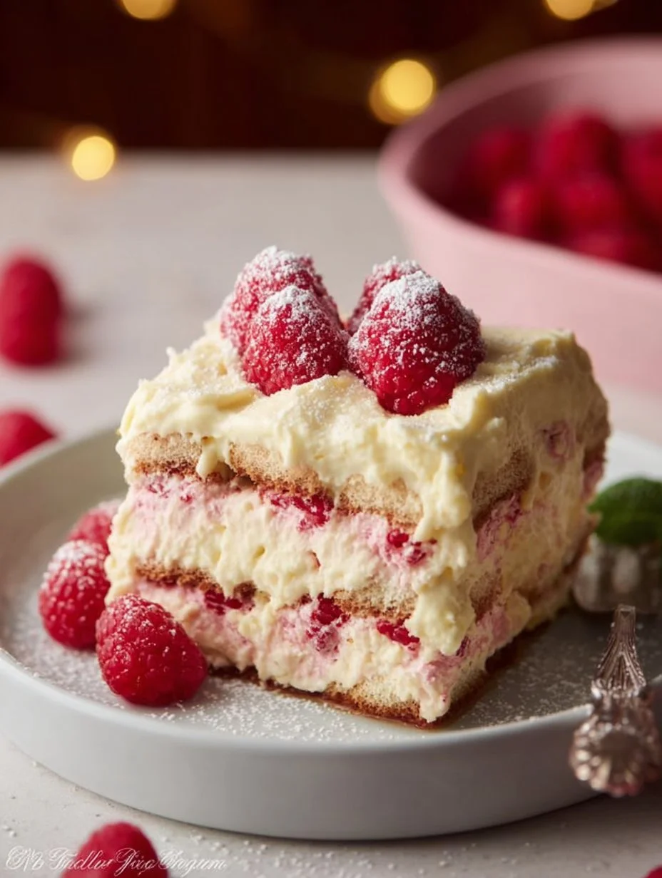 White Chocolate Raspberry Tiramisu
